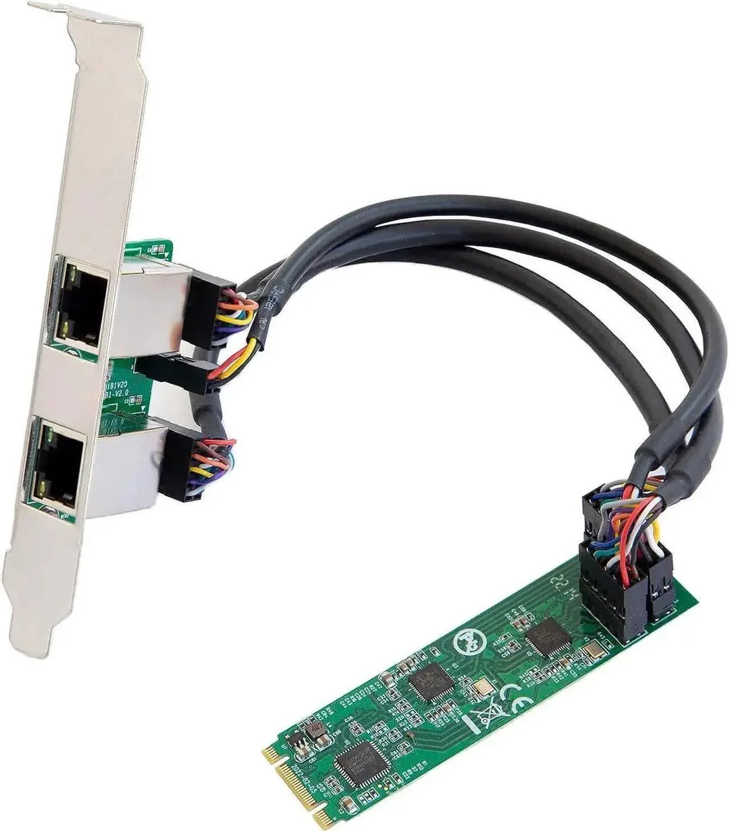 Vszerda Vszerda Dual 2.5 Gigabit M.2 M+B Key Ethernet Network Expansion Card — product photo