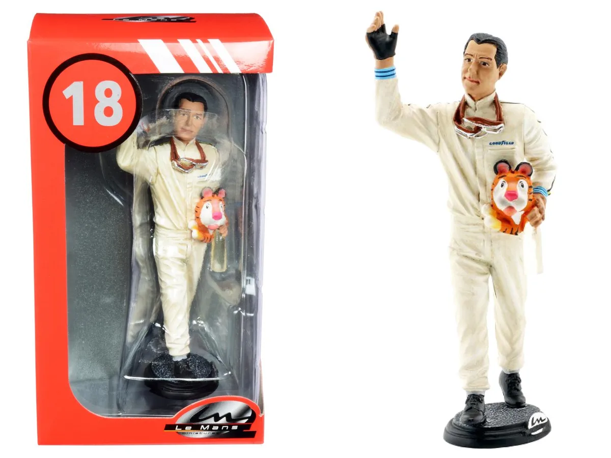 Le Mans Miniatures Le Mans Miniatures Jack Brabham 1966 French GP Winner Figurine 1/18 hobby collectible — product photo