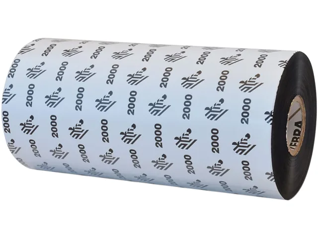 Zebra Zebra 02000BK17445 Wax Ribbon 6.85in 1476ft 1in Core 12 Pack — product photo
