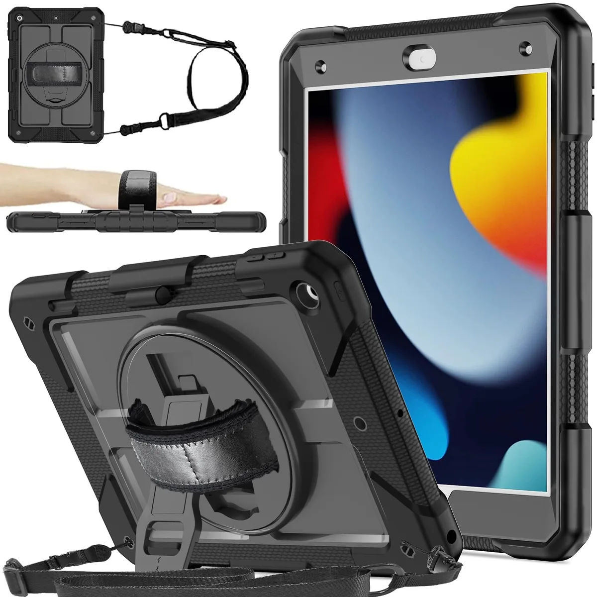 Speck A2602 iPad 10.2 360 Stand Strap Black — product photo