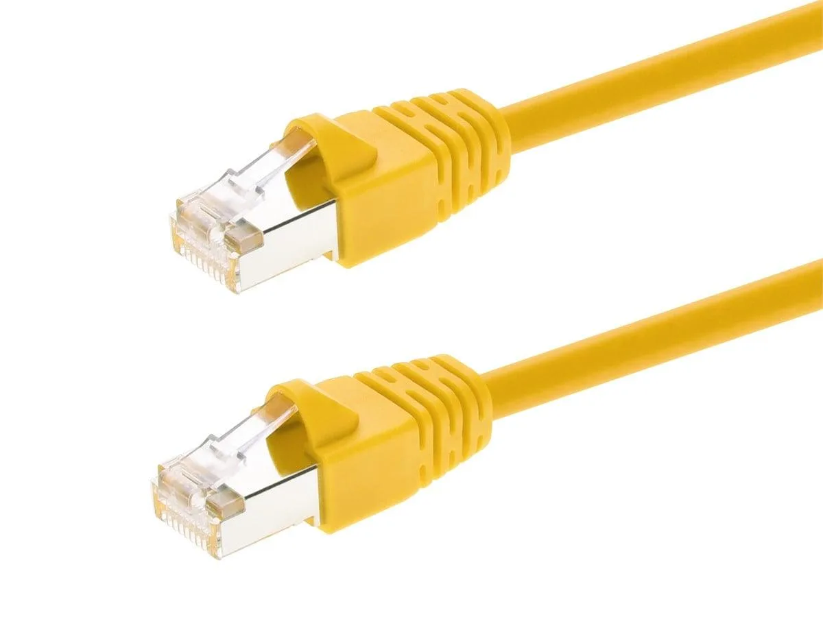 Monoprice Inc. Monoprice Inc. 124366 Cat6A Ethernet Patch Cable 10 Feet Yellow 550Mhz STP 26AWG — product photo