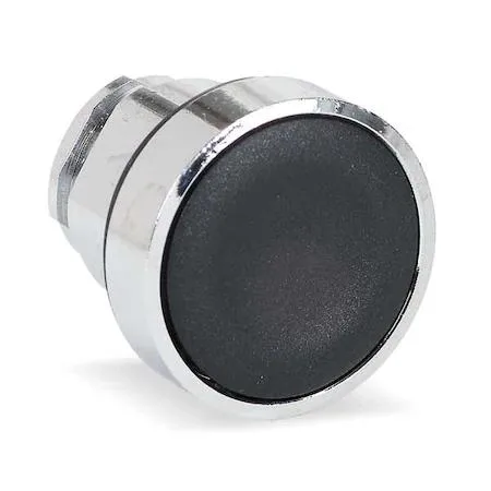 Schneider Electric 22 mm flush push button, black metal finish