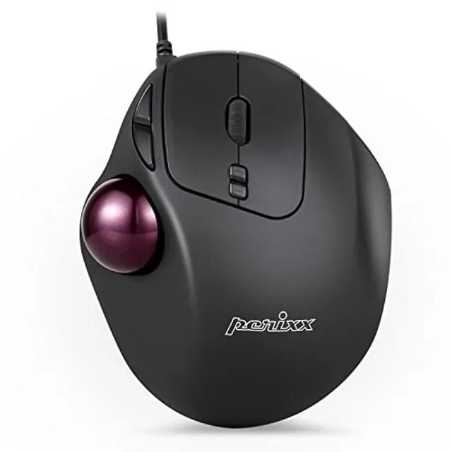 Wasserstein Wasserstein Perimice-517 Wired Trackball Mouse 34mm 7-Button USB 1.8m Cable — product photo