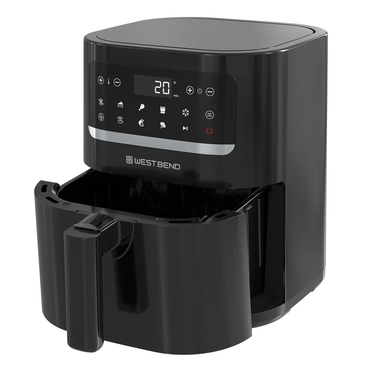 NutriChef AFWB5QBK13 5-quart air fryer 1200 W white — product photo