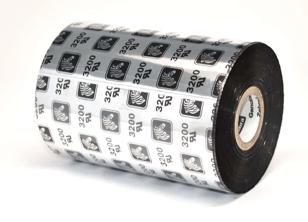 Zebra Zebra 03200BK17445 3200 Wax Resin Printer Ribbon 6.85in 1476ft Black 6 Pack — product photo