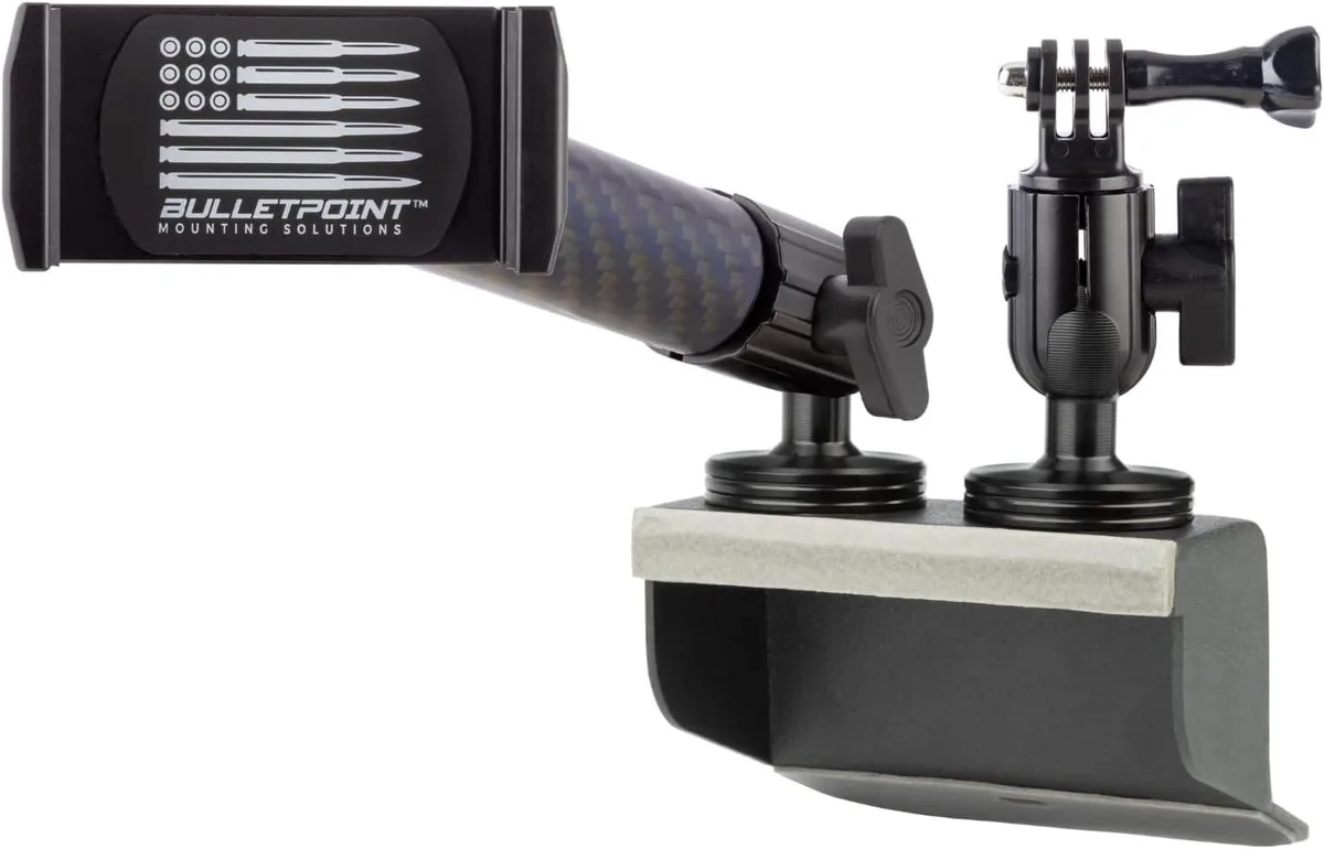WUQ WUQ Metal Dash Mount Phone &amp; Action Camera Holder 2011-2018 Jeep Wrangler JK Dual 20mm Ball Base — product photo
