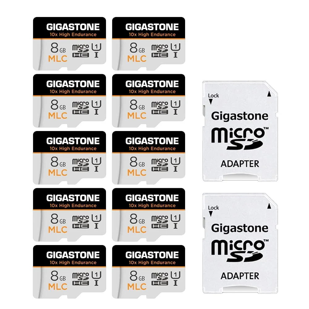 Gigastone Corporation Gigastone Corporation MLC High Endurance 8GB 10-Pack MicroSD Card — product photo