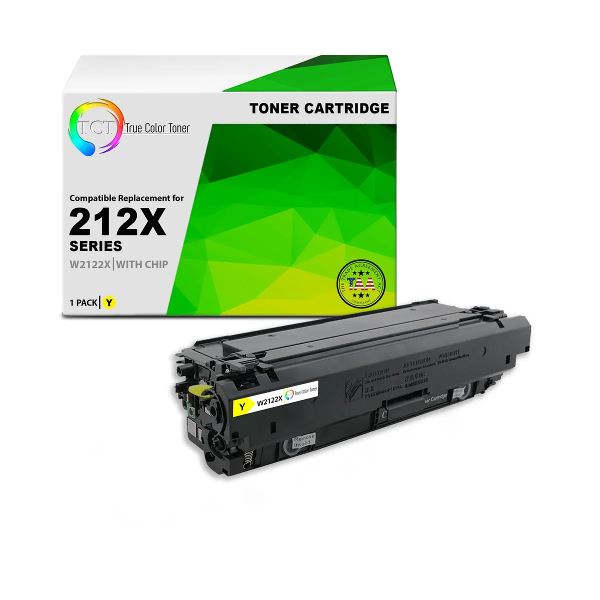 True Color Toner True Color Toner W2122X Yellow High Yield Toner Cartridge 10000 Pages — product photo