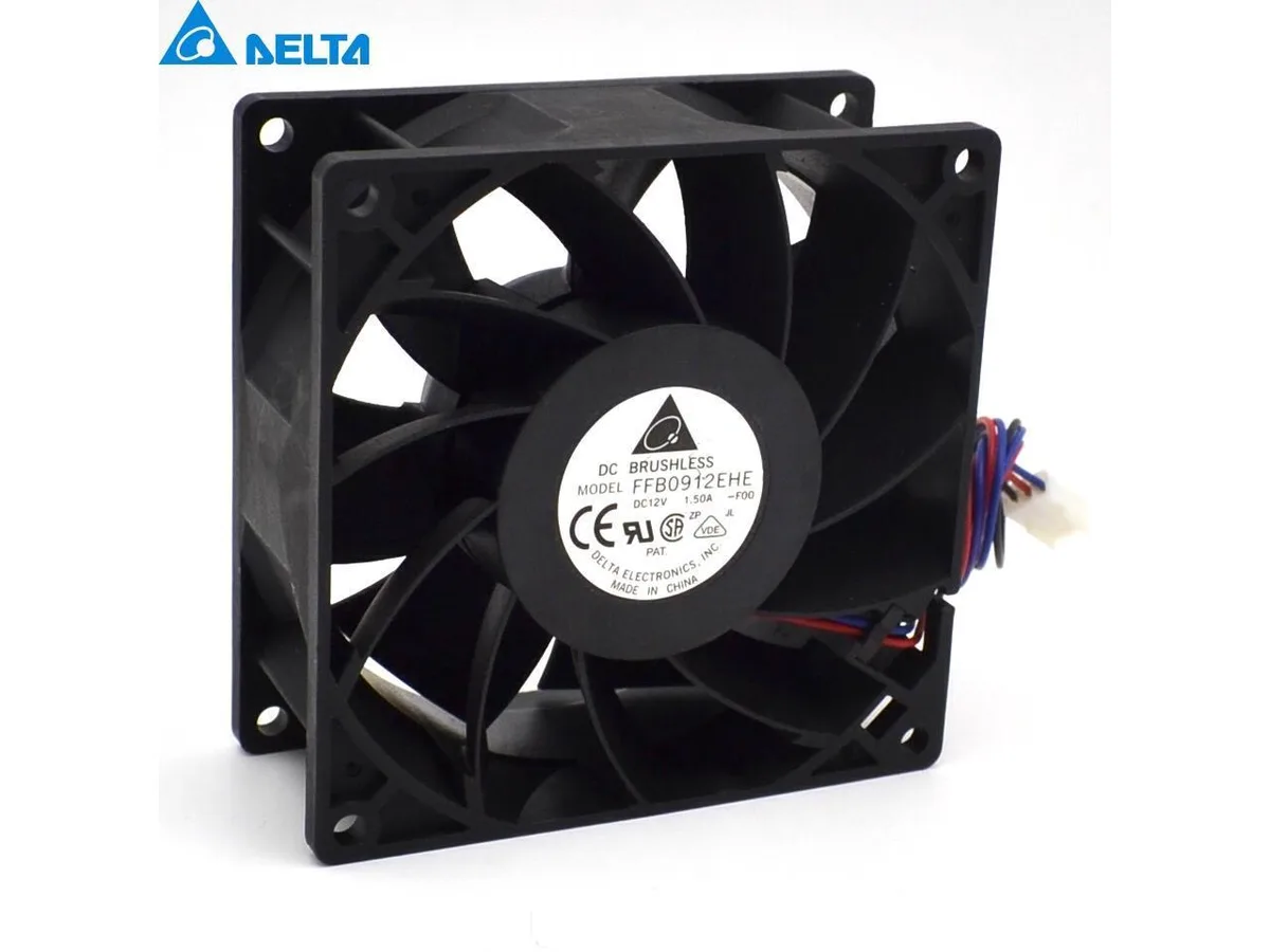 Fans Fans 9038 90x90x38mm 12V 1.5A dual ball bearing — product photo
