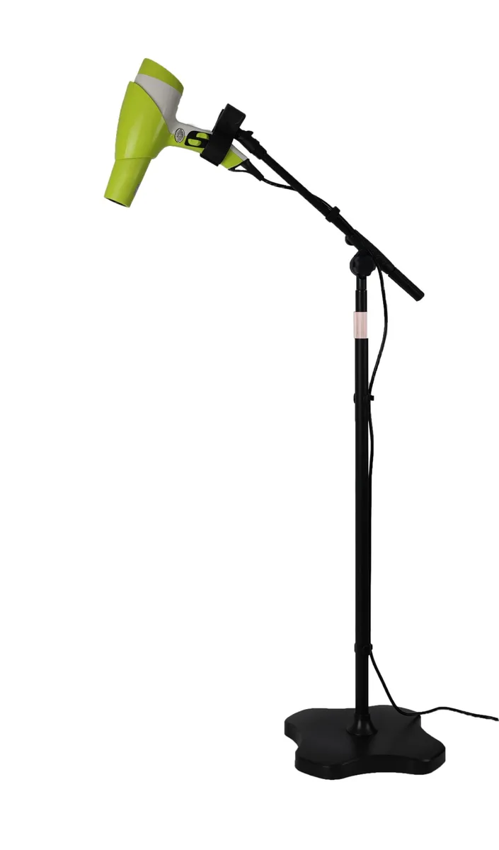 Hair Dryer Stand Hands-Free Adjustable 25-69in Heavy Base — product photo