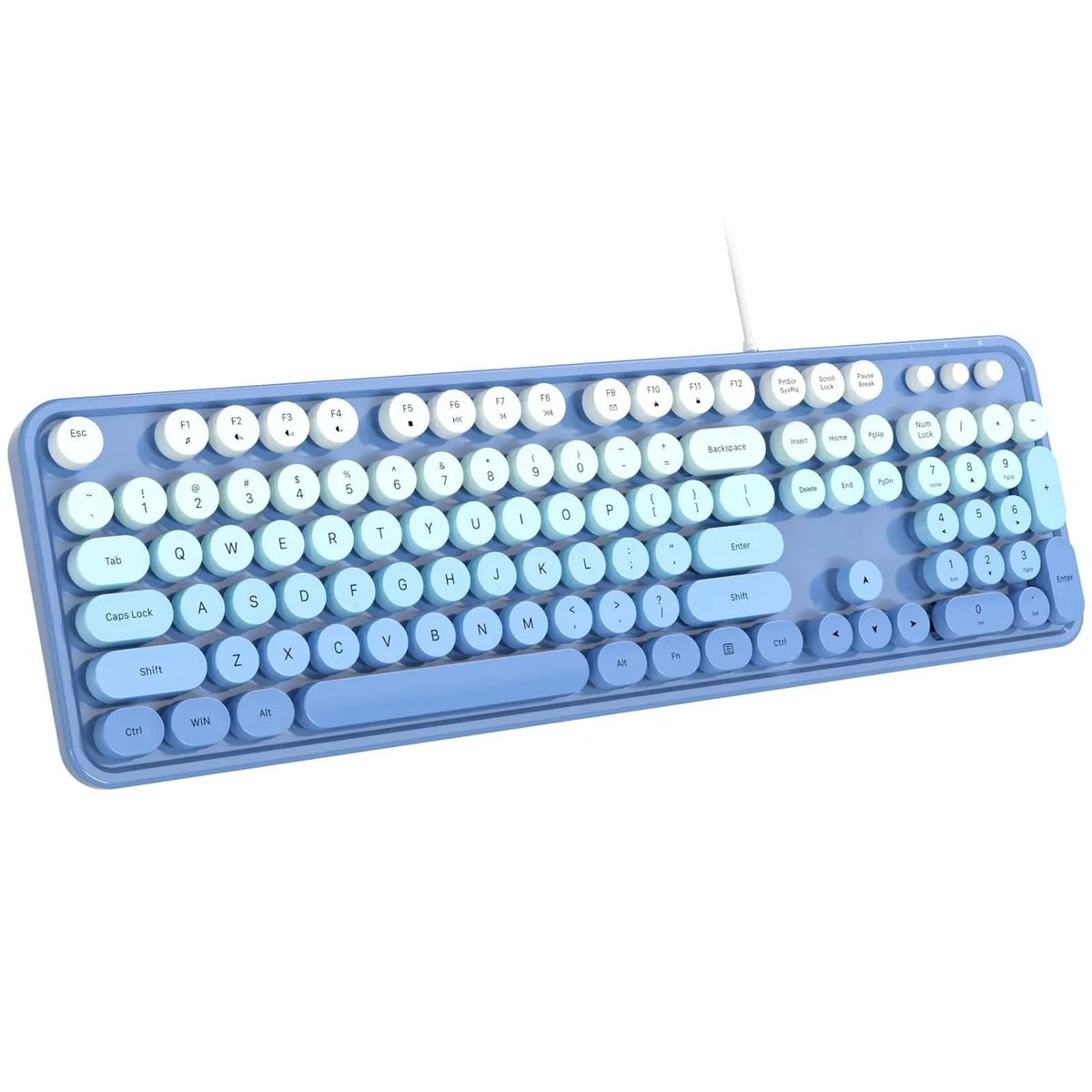 ARENTI ARENTI 2 in 1 Accessory Wired Keyboard 104 Keys Blue — product photo