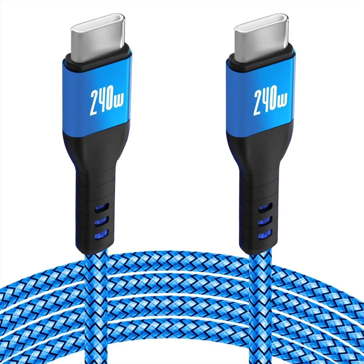  Zusnxaxe 240W USB-C to USB-C Cable 10FT Blue — product photo