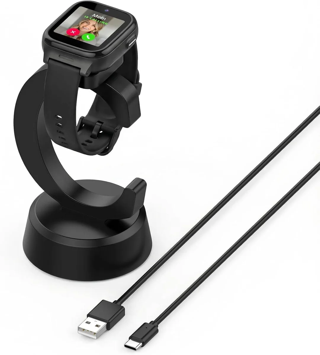 ETEIZU ETEIZU Anti-Slip Charging Stand Dock for Cosmo JrTrack 5/4/3 with 3.35Ft USB Cable — product photo