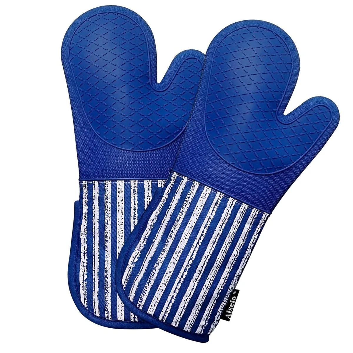  Alselo Oven Mitts 932 Blue Size 12 15-inch Extra Long — product photo