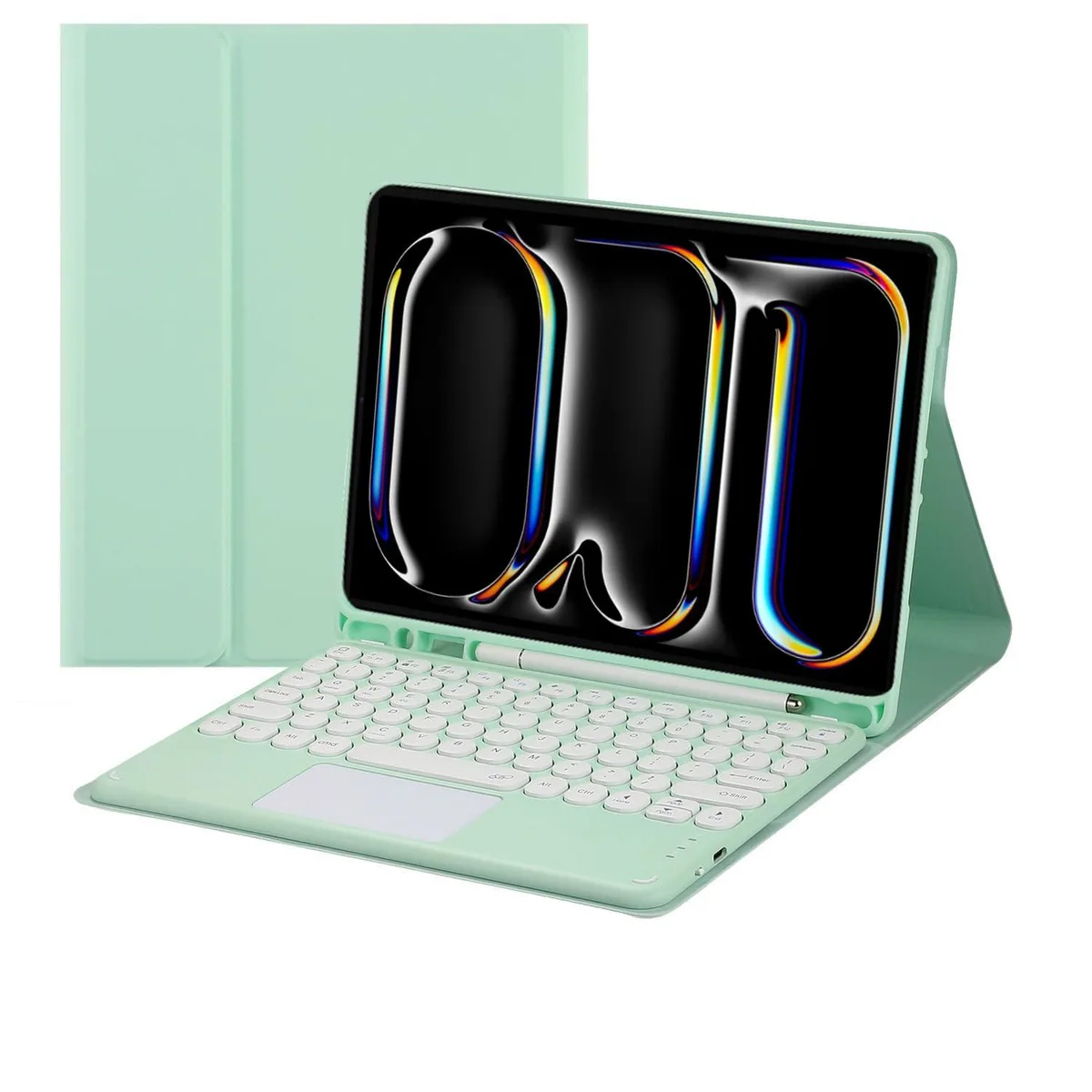 Timoom Timoom Magnetic Keyboard Case with Touchpad for iPad Pro 13 2024 M4 Green — product photo