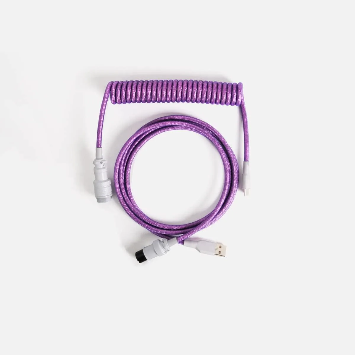 AZIO AZIO USB-C Coiled Cable Electric Purple ACD905 — product photo