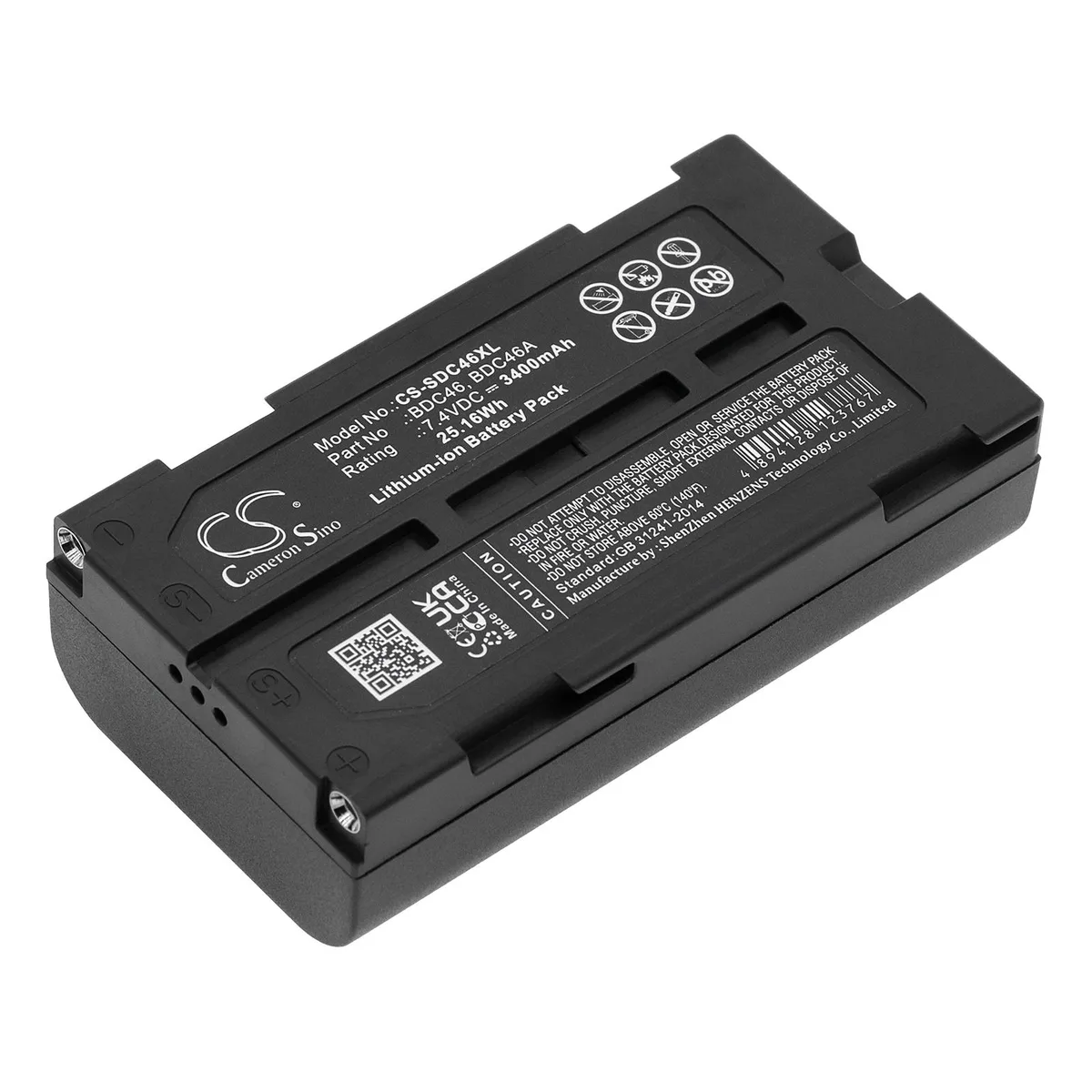Centenex Electronics Centenex Electronics DS-CS-SDC46XL GPS Battery 3.4 Ah Li-ion Black — product photo
