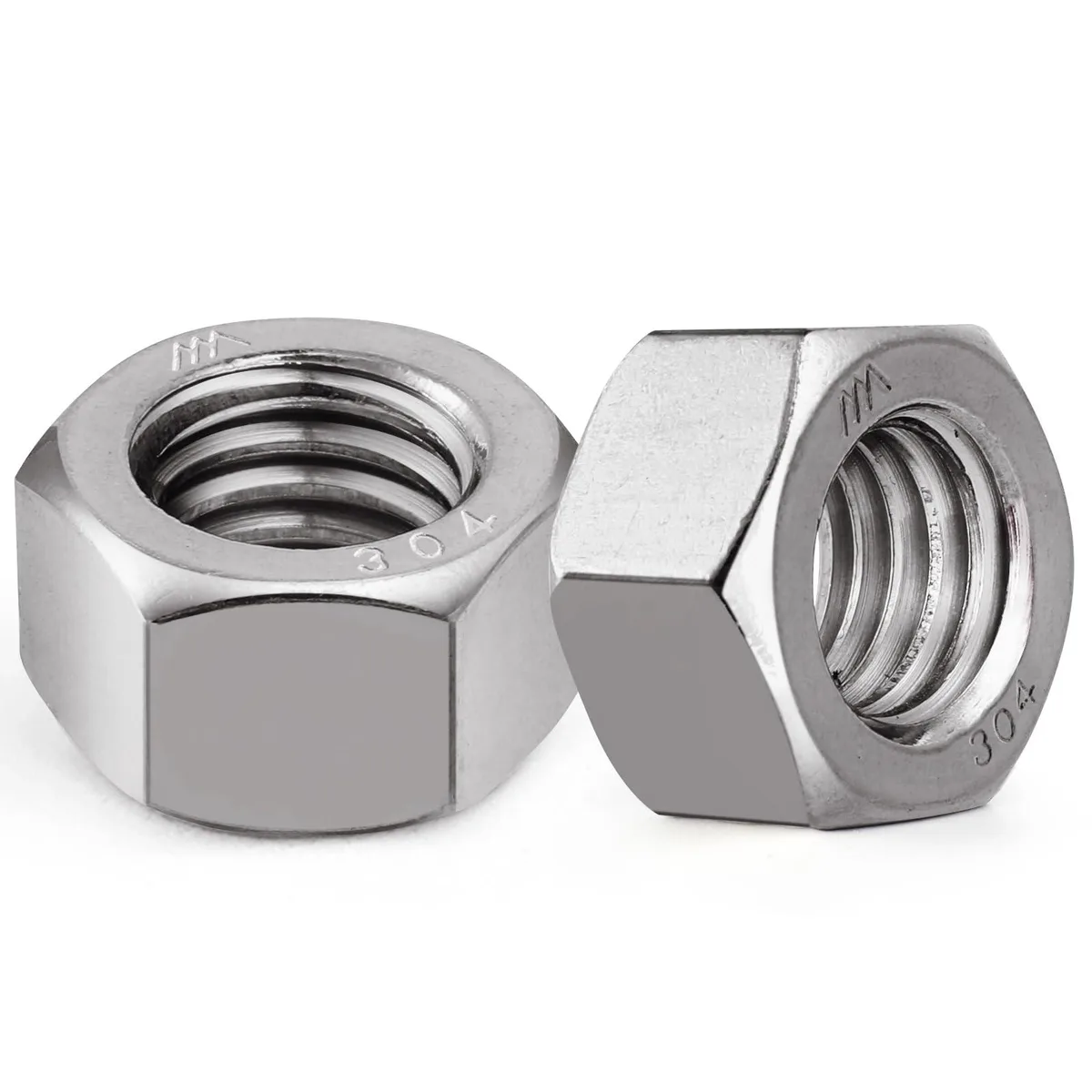  VGBUY VG01305 3/8-16 Hex Nuts 304 Stainless Steel 50pcs — product photo