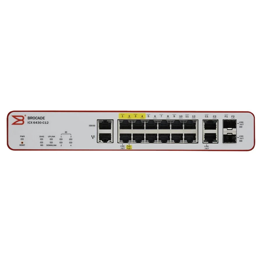 Brocade Brocade ICX6430-C12 12-Port Managed PoE Network Switch — product photo