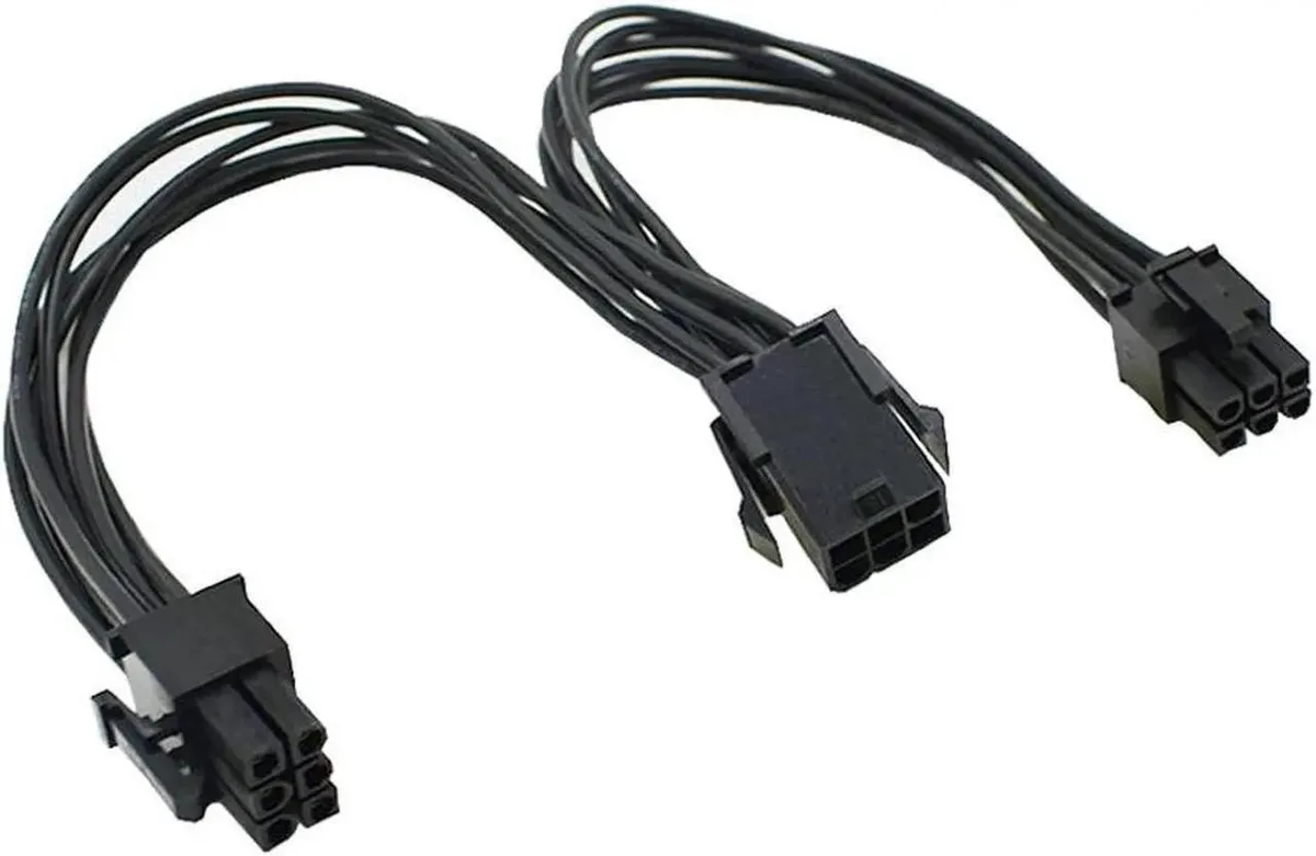 Vszerda Vszerda PCIe 6-pin to dual 6-pin splitter cable 20cm 18AWG — product photo