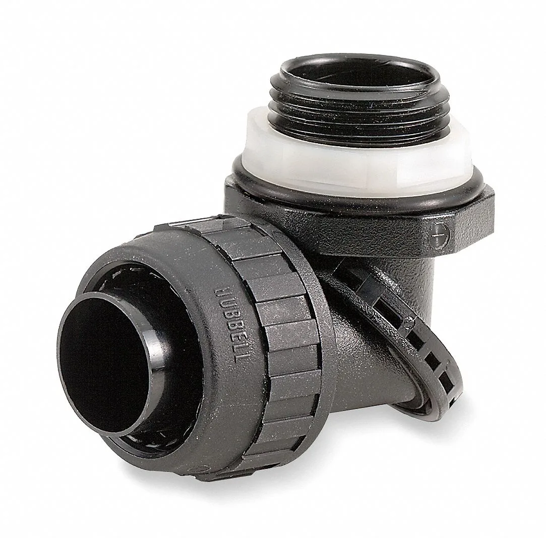 Hubbell Incorporated Hubbell Incorporated PS0509NBK 1/2 in 90 Degree Liquid-Tight Conduit Connector — product photo