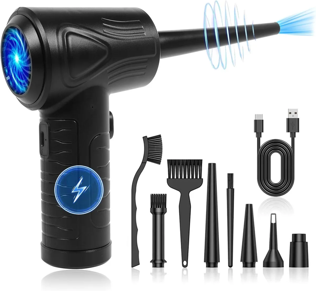 Adiven Adiven AD-ADCV03 51000RPM 6000mAh cordless blower with LED light — product photo
