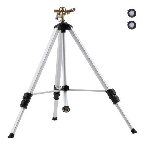VEVOR VEVOR Impact Sprinkler Tripod Brass 3/4" 84ft 360° Adjustable 22/36/50in Gray — product photo