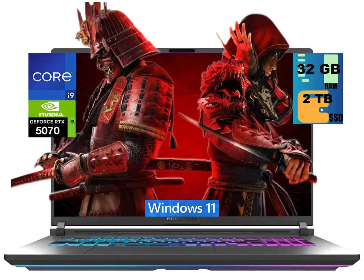 ASUS ASUS ROG Strix G18 gaming laptop 18" WUXGA 144Hz i9-14900HX RTX 5070 8GB GDDR7 32GB DDR5 2TB — product photo