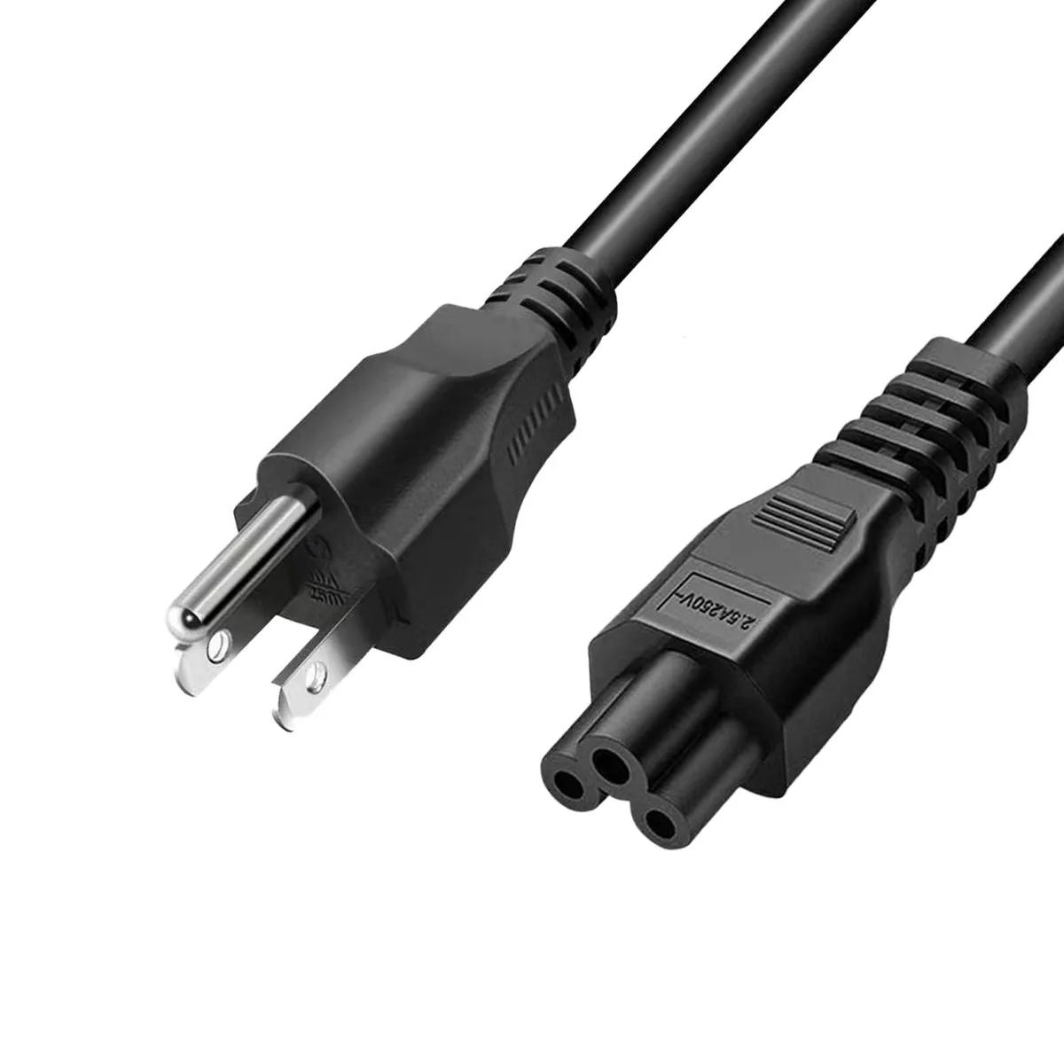  NSGWKZD C5 Power Cord 1 ft Nema 5-15P to IEC-320 C5 18AWG 10A 250V — product photo