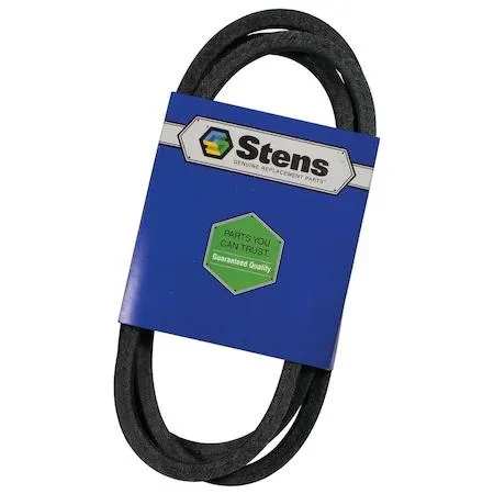 Black rubber V-belt with ribbed inner surface
