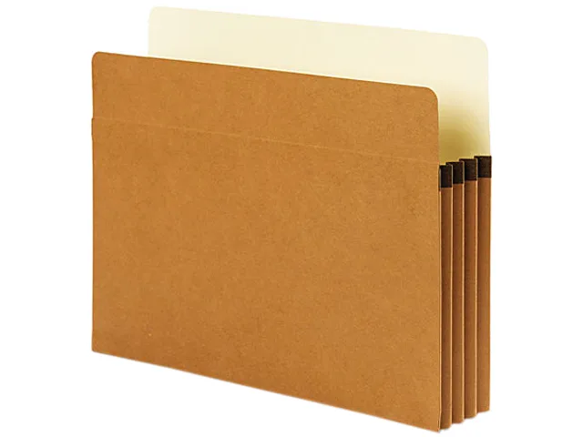Smead Smead 73230 SuperTab Pocket, Redrope, 3.5" Expansion, Letter, 25/Box — product photo