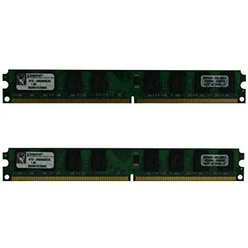 Kingston Technology Corp. Kingston Technology Corp. KTD-DM8400B/2G 4GB (2x2GB) DDR2-667MHz PC2-5300 240-Pin 1.8V Low Profile Desktop RAM — product photo