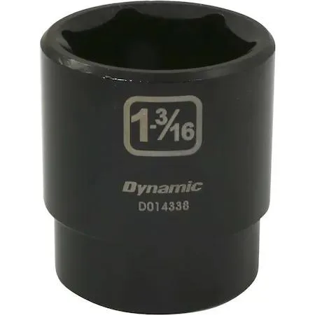 1/2-inch drive 6-point socket, 1-3/16 inch, black phosphate finish
