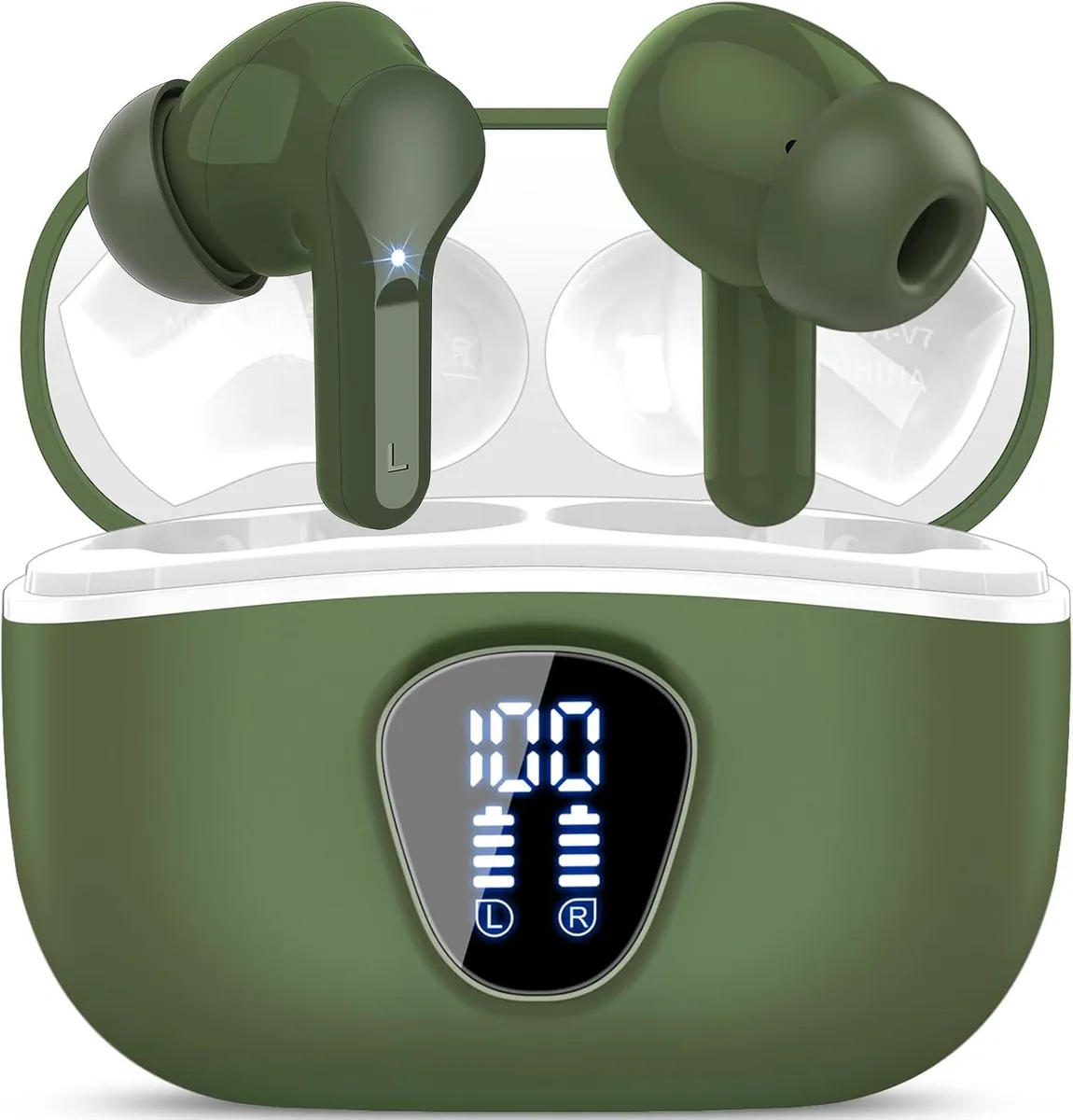 YINGHUA YINGHUA Wireless Earbuds Bluetooth 5.4 Retro Green — product photo