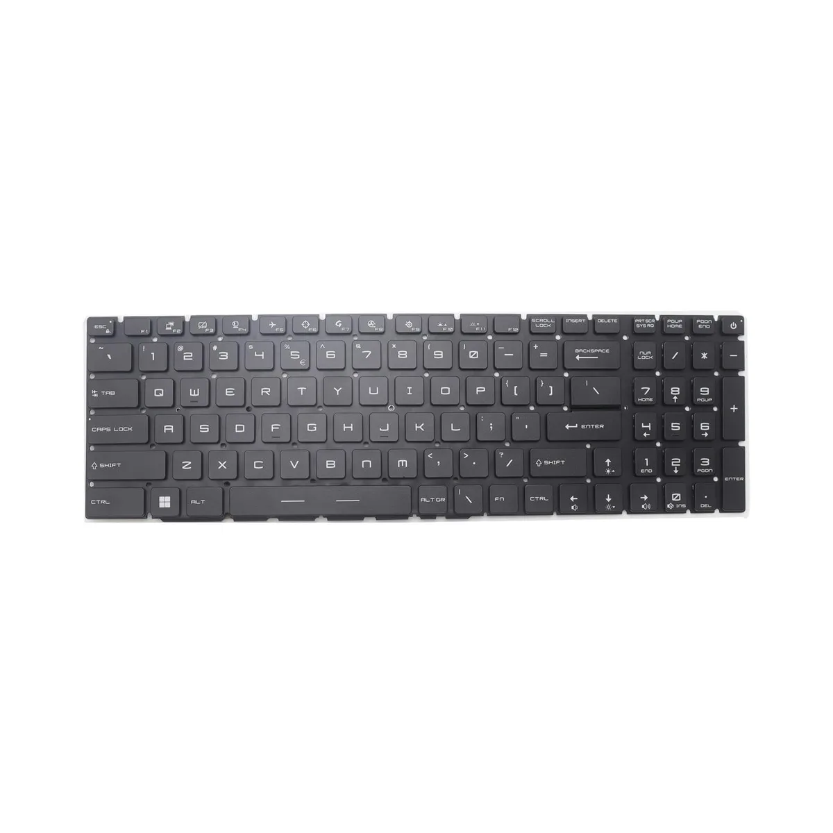 GSM Outdoors GSM Outdoors Replacement Keyboard MSI GE76 Raider 10 11 Series US RGB Black — product photo