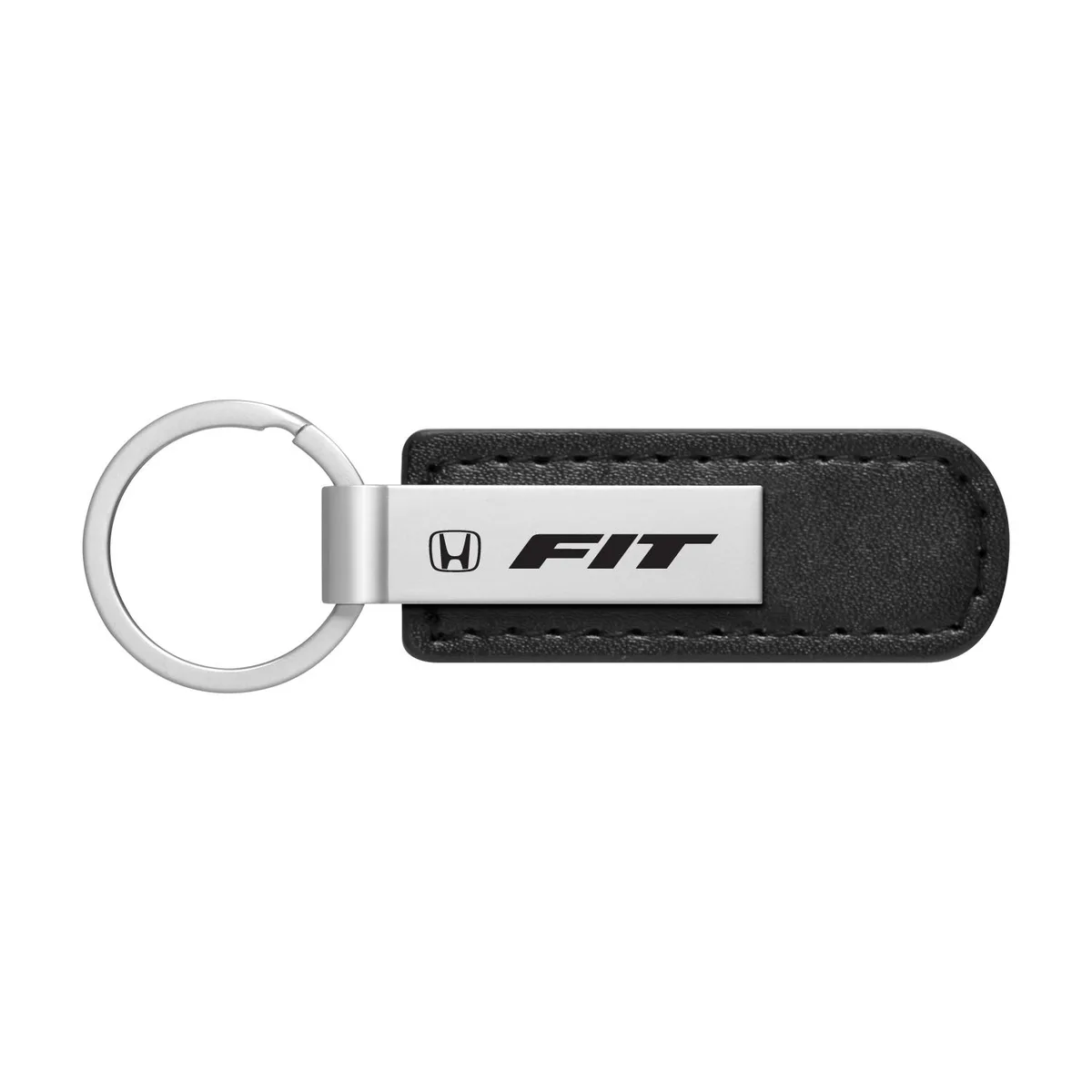 iPick Image, LLC iPick Image, LLC Honda Fit Key Chain Black PU Leather Silver Metal — product photo