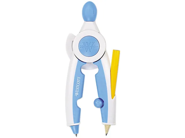 Westcott 14377 Compass 10 inch plastic with soft grip top and retractable point
