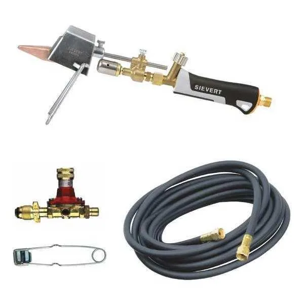 SIEVERT ESK2-10 propane torch kit with hammer tip and copper bits