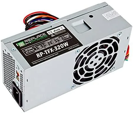 myVolts myVolts TFX 320W Power Supply 20+4 Pin 4-Pin CPU 2x Molex Floppy 2x SATA 80mm Fan 100/240V — product photo