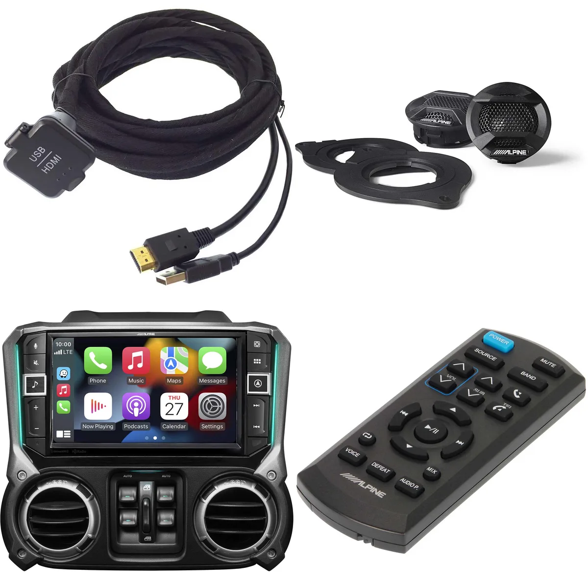 Alpine Alpine i509-WRA-JK 9-Inch Receiver Bundle Wrangler 11-18 — product photo