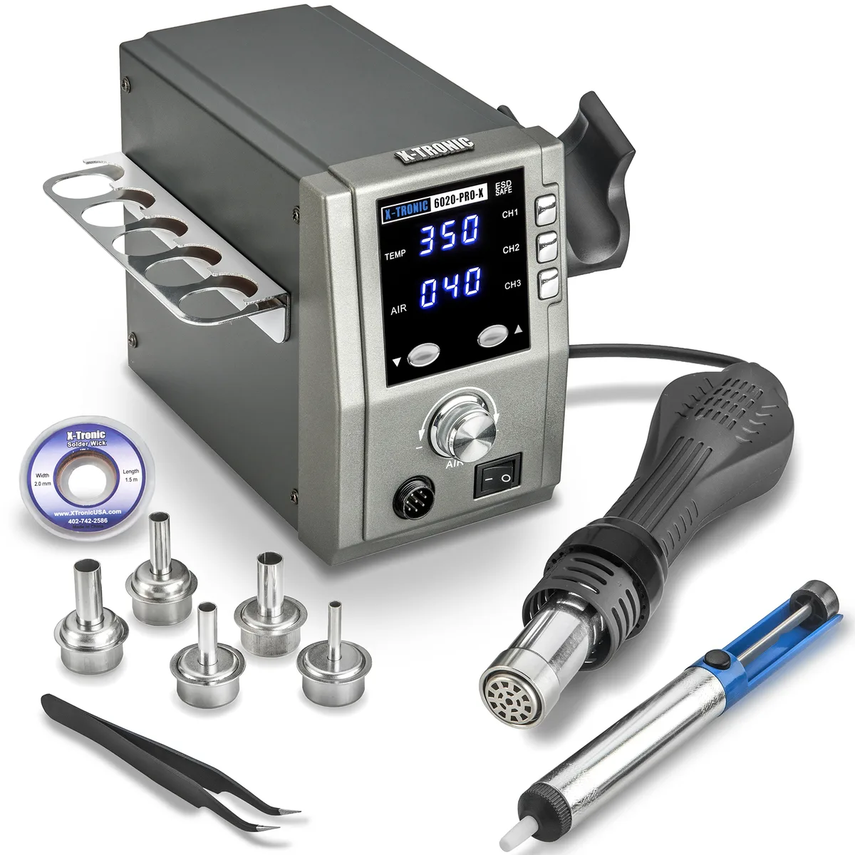 X-Tronic (X-Tronic International, Inc.) X-Tronic 6020-PRO-X 750W Hot Air Rework Station — product photo