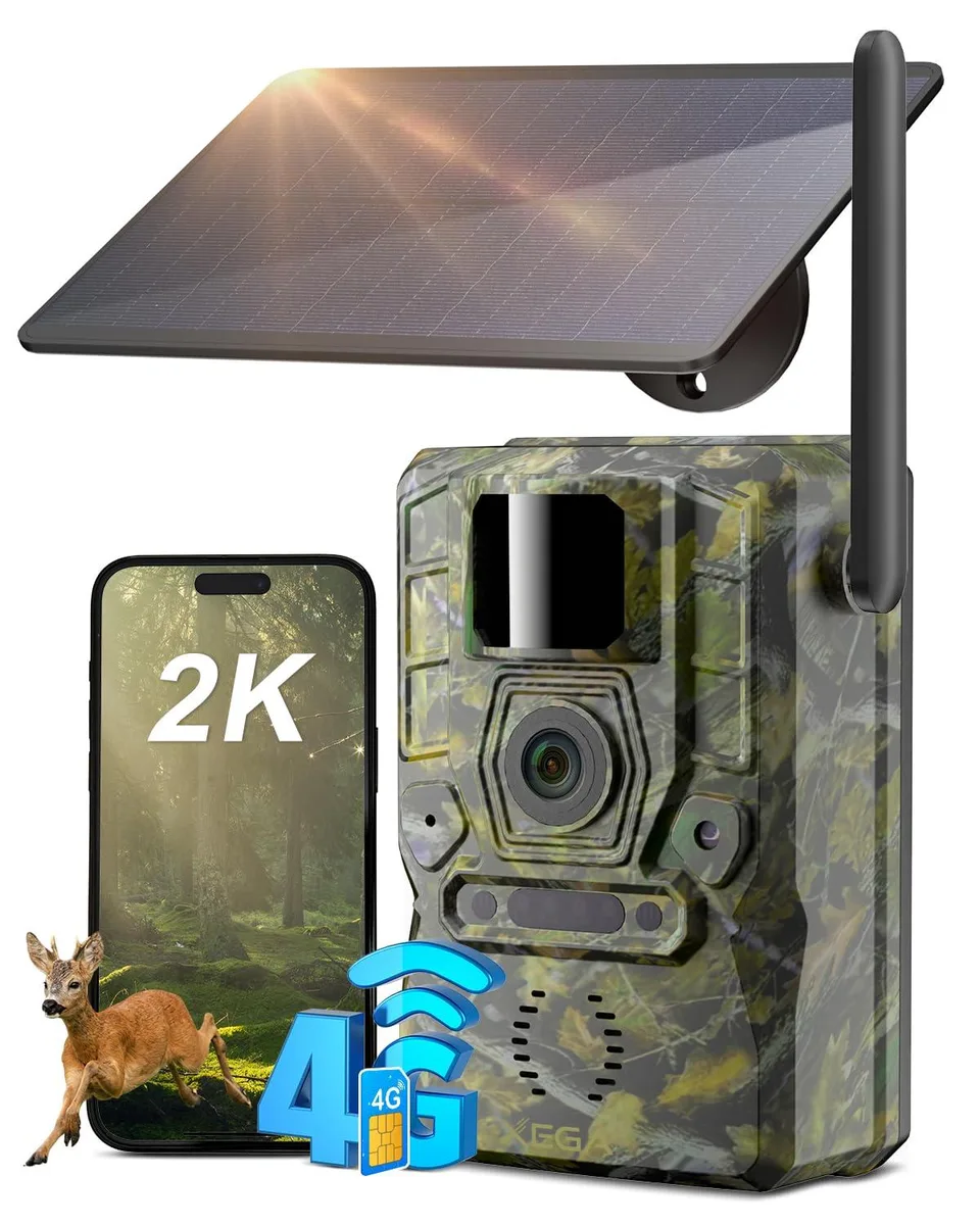 Xega XG-11-EU4G 4G LTE Solar Cellular Trail Camera GPS No Glow Night Vision 940nm — product photo
