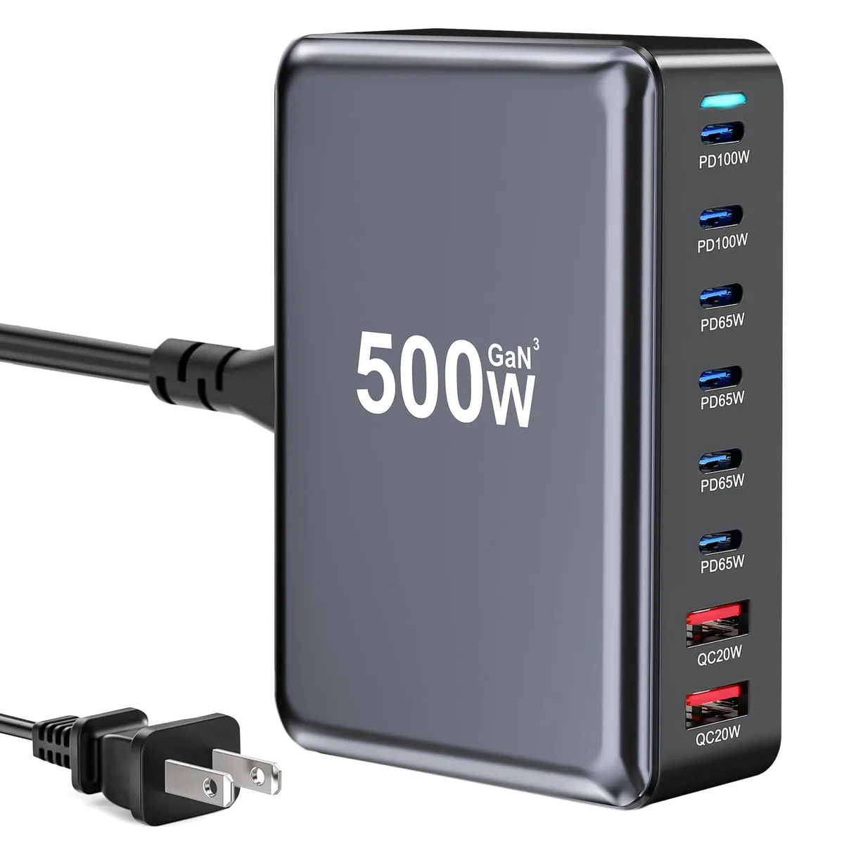 KEHIPI KEHIPI YMX-500W 500W 8-port USB charger — product photo