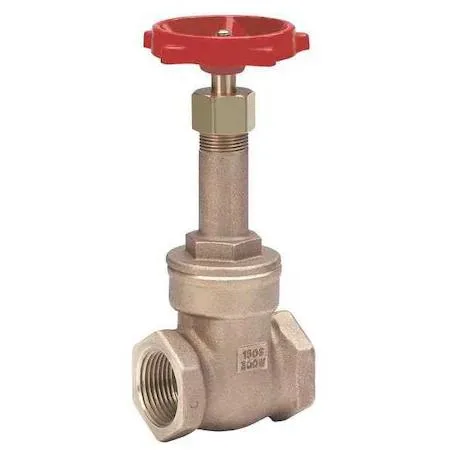 Bronze gate valve with rising stem and wheel handle