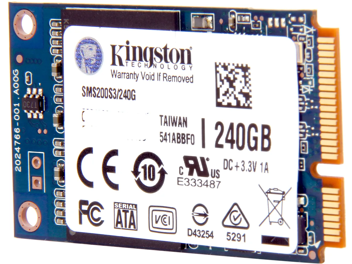 Kingston Technology Corp. Kingston Technology Corp. SMS200S3/240G 240GB mSATA SATA internal SSD — product photo