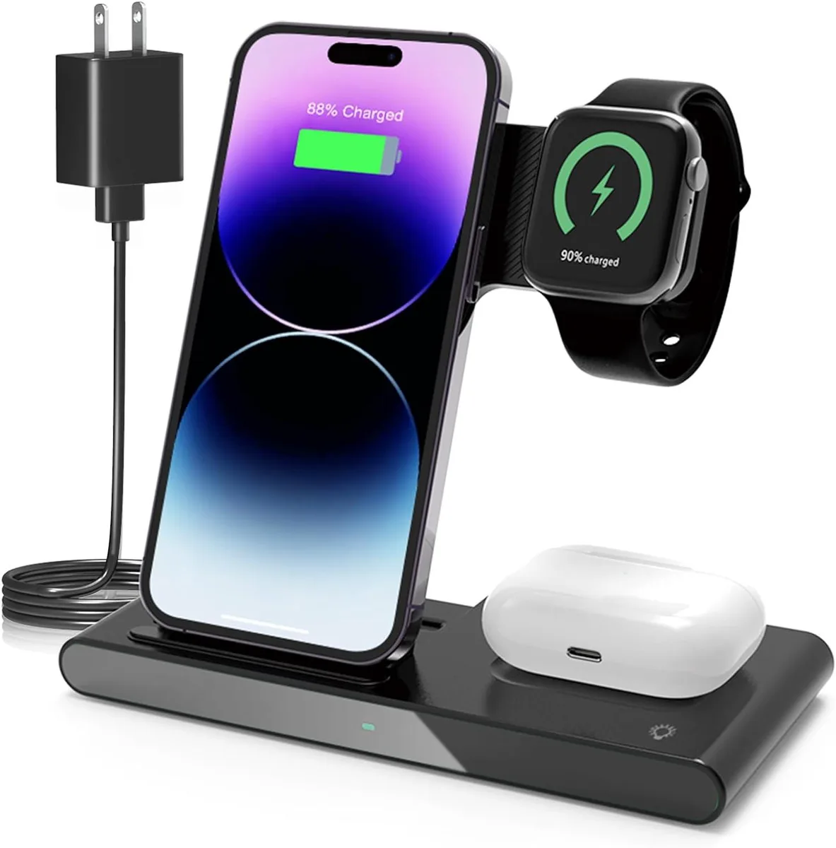 RUOCLRIS RUOCLRIS 3-in-1 Wireless Charger Stand 18W QC 3.0 — product photo