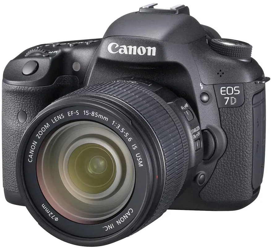Canon International Canon International EOS 7D 18MP DSLR Camera With EF-S 15-85mm f/3.5-5.6 IS USM Lens — product photo