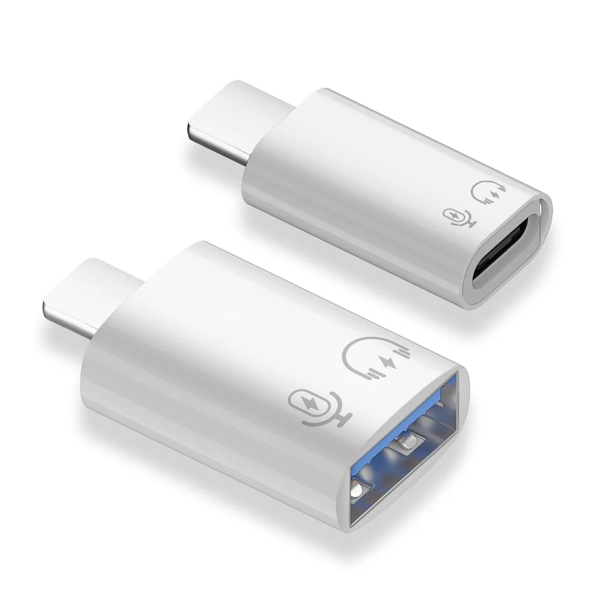 Vszerda Vszerda 2 Pack USB-C &amp; USB 3.0 OTG Adapter for iPhone iPad — product photo