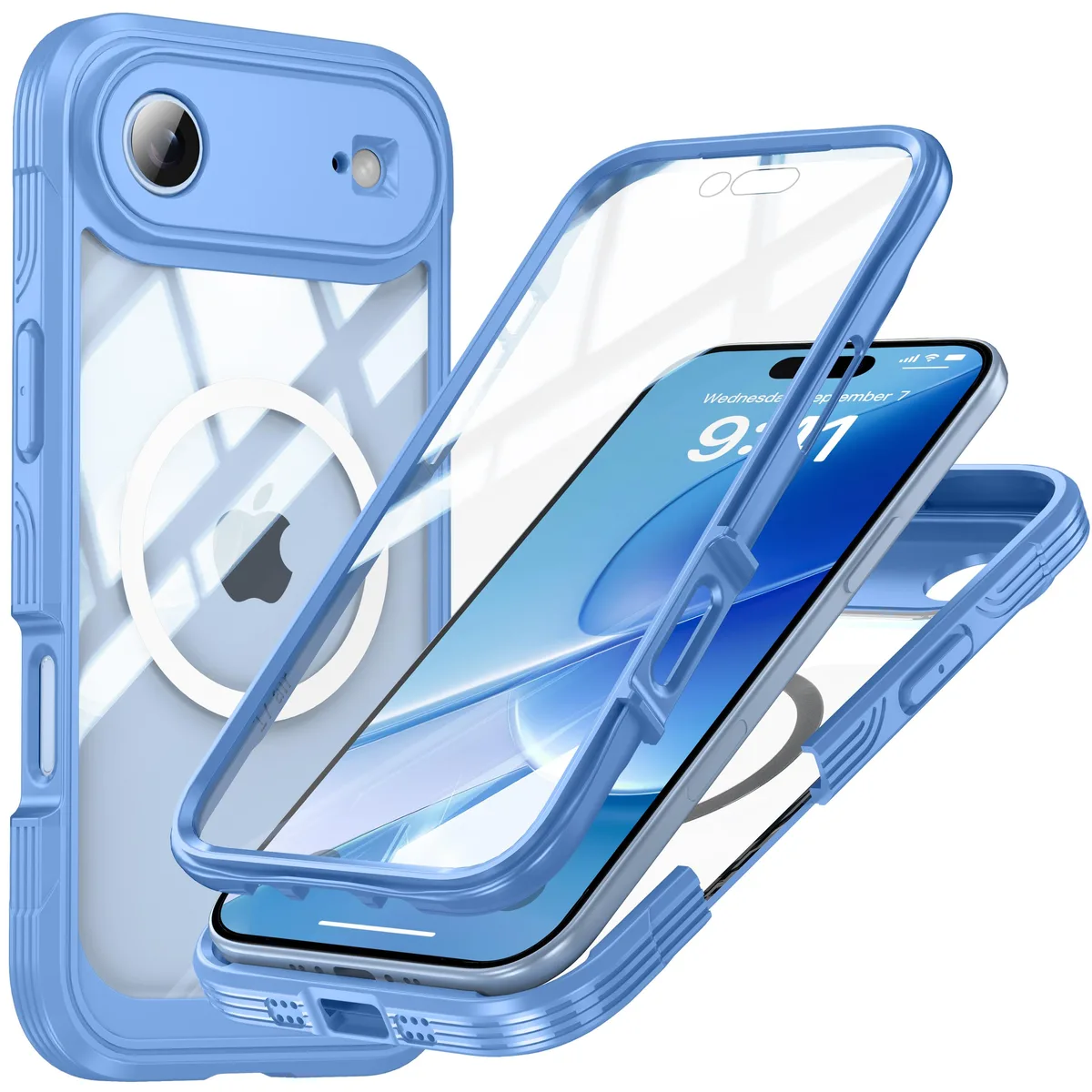 Werleo Werleo Magnetic Privacy Case iPhone Air 6.5" Blue — product photo