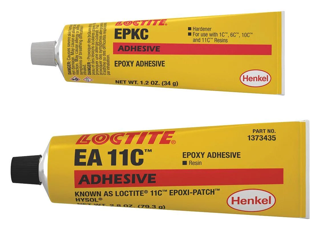 Black epoxy adhesive paste in a 4 fl oz tube with 1.2 fl oz hardener